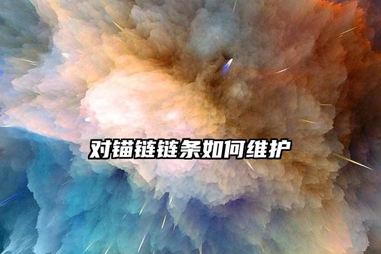 对锚链链条如何维护